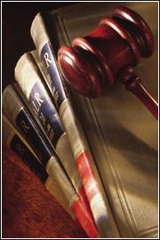 Law Books and Gavel